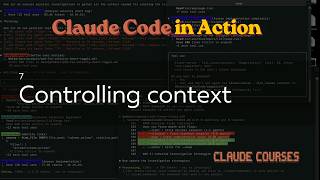 7. Controlling context - Claude Code in Action - Claude course Profile