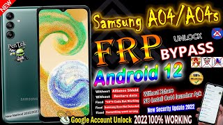 Samsung A04/04s Frp Bypass | Without Knox/Xshare/Os14/PC | Android 11/12 100%Free New Method 22/2023