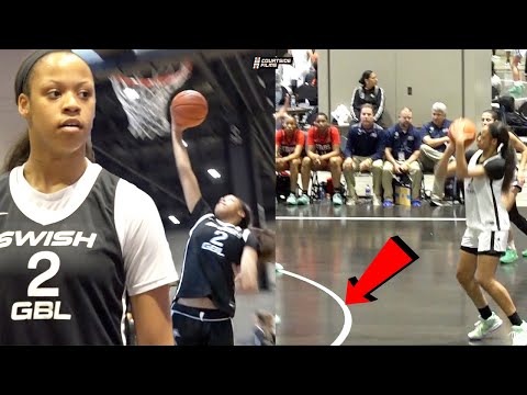 SHAQ'S DAUGHTER IS DUNKING + NBA RANGE!! 16-Year-Old Me'Arah O'Neal Has TONS of Potential!