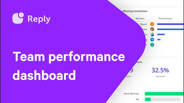 Team performance dashboard in Reply: How to impress your boss at work