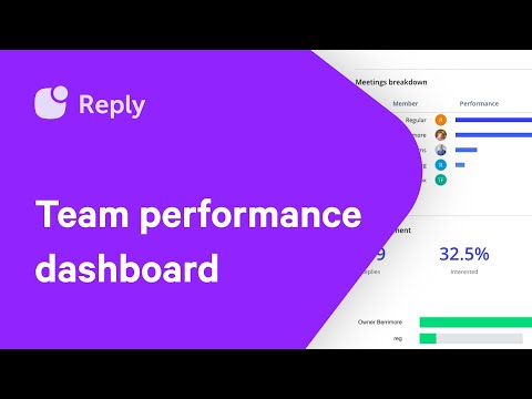 Team performance dashboard in Reply: How to impress your boss at work