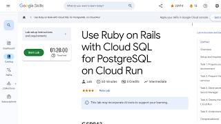 Use Ruby on Rails with Cloud SQL for PostgreSQL on Cloud Run GSP943
