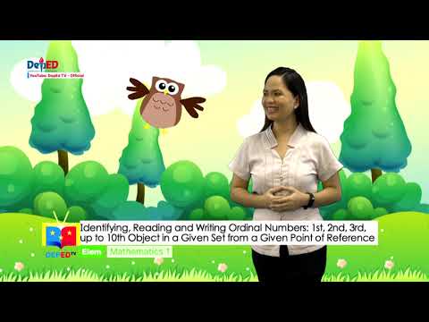 GRADE 1  MATHEMATICS QUARTER 1 EPISODE 13 (Q1 EP13): Identifying, Reading and Writing Ordinal Numbers