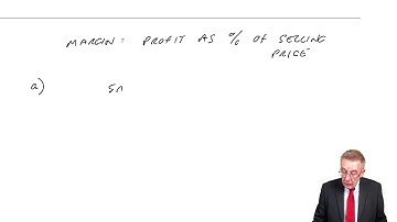 CIMA BA3 Mark-up and Margins