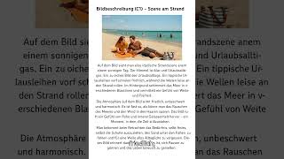 Bildbeschreibung c 1 Szene am Strand #bildbeschreibung #lifeisbutadream #deutsch #dtz #lernen