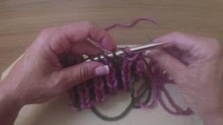 How to do an Italian Tubular Bind Off for Two Color Brioche