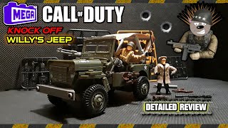 MEGA BLOKS CALL OF DUTY KNOCK OFF [ WWII JEEP ] Detailed Review