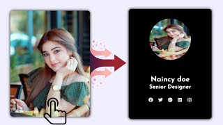 How to make a awsam profile card design - using html and css