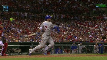 CHC@STL: Bryant plates Zobrist with an RBI single
