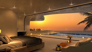 Smooth Piano Jazz in a Cozy Summer Apartment ⛱ Relaxing Beach Sunset & Ocean Sounds for Relaxation by Jazz Bedroom Music 1,038 views 1 day ago 11 hours, 59 minutes