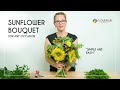 Easy sunflower hand bouquet tutorial  flowerhub
