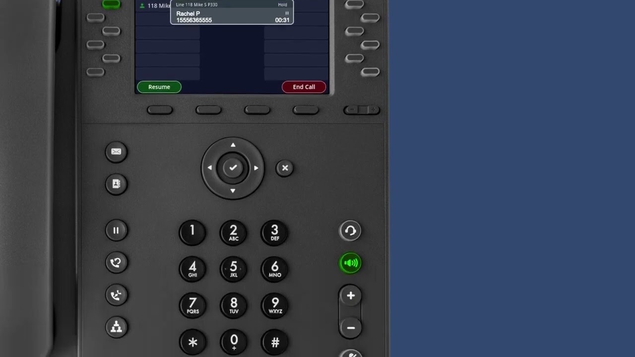 Placing a Call on Hold