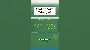 Identify a REAL Triangle – Simple Geometry Rule