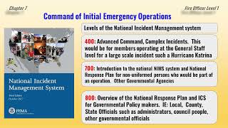 Fire Department Company Officer Level 1  "Command of Initial Emergency Operations"