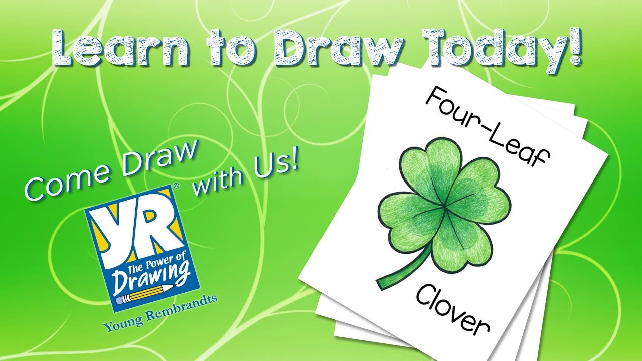 How To Draw A 4 Leaf Clover