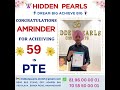 Congrats to Amrinder Singh for getting desired PTE score.