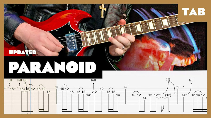 Paranoid Guitar version - Guitar performance video thumbnail
