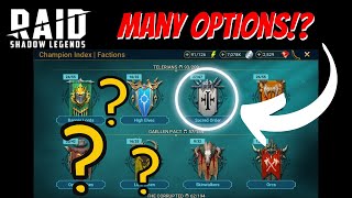 Does Sacred Order Really Have that Many Options!?  Raid: Shadow Legends