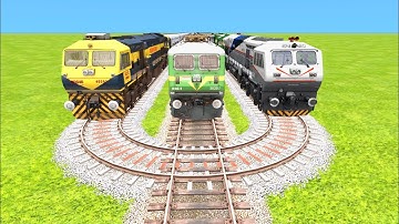 BIG TRAIN CRASH AT MOST DANGEROUS ROUNDED TRACKS🔺Train Simulator Classic | Indian Railways