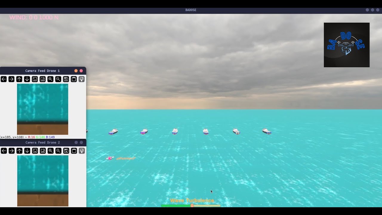 BADOSE - Boat and Drone Ocean Simulated Environment