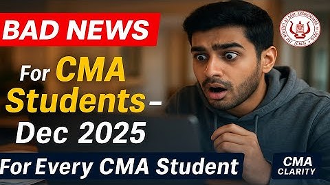 ⚠️ Bad News for CMA Students 😟 | Dec 25 Admit Card Hold? 🎫 | ICMAI Alert