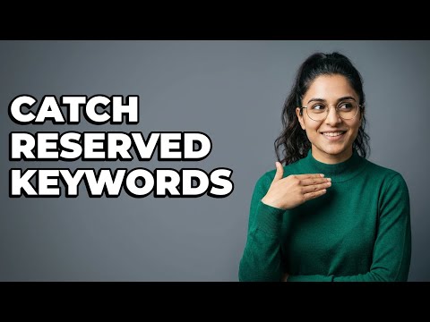 How Do You Identify Reserved Keyword Syntax Errors?