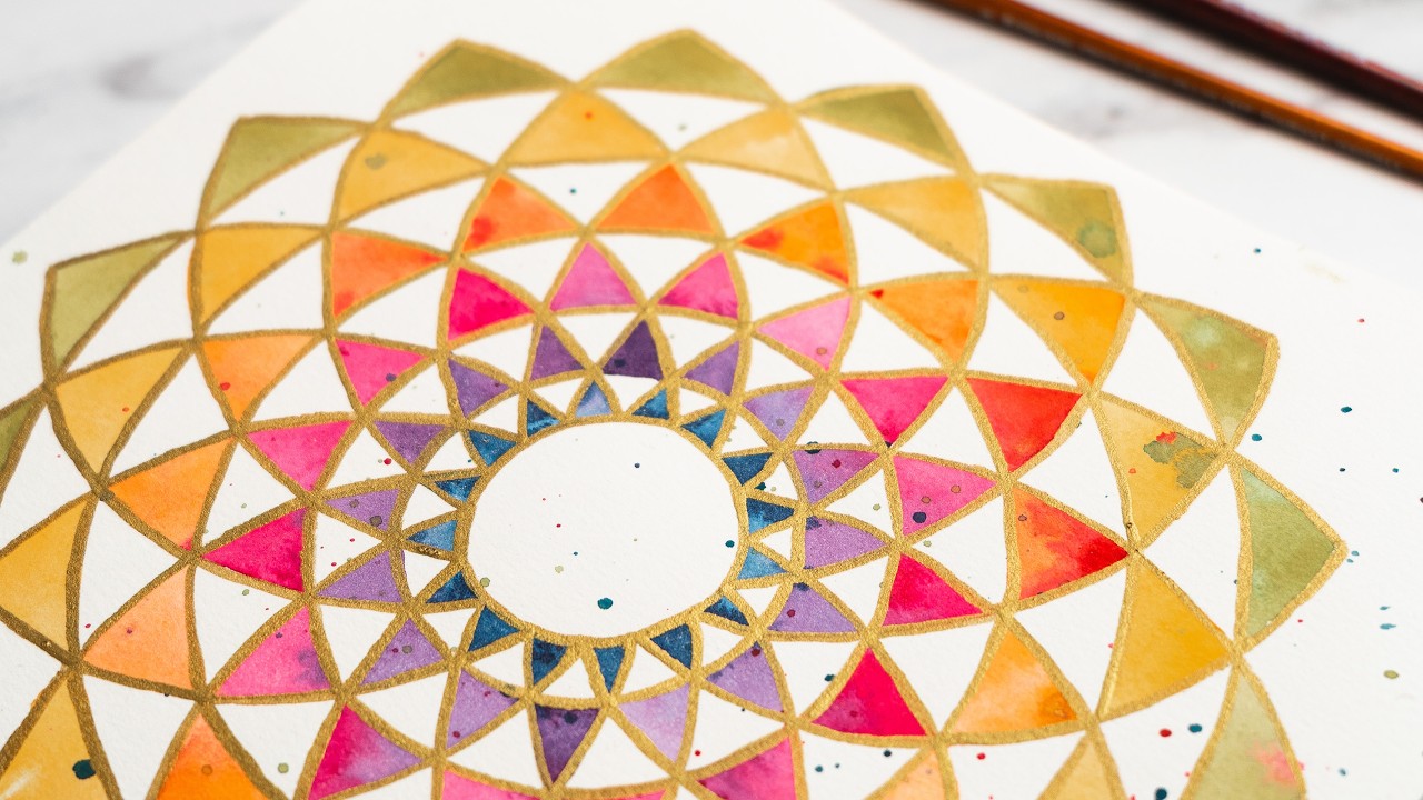 Рисование радужного тора | Использование шаблонов, загруженных из библиотеки.