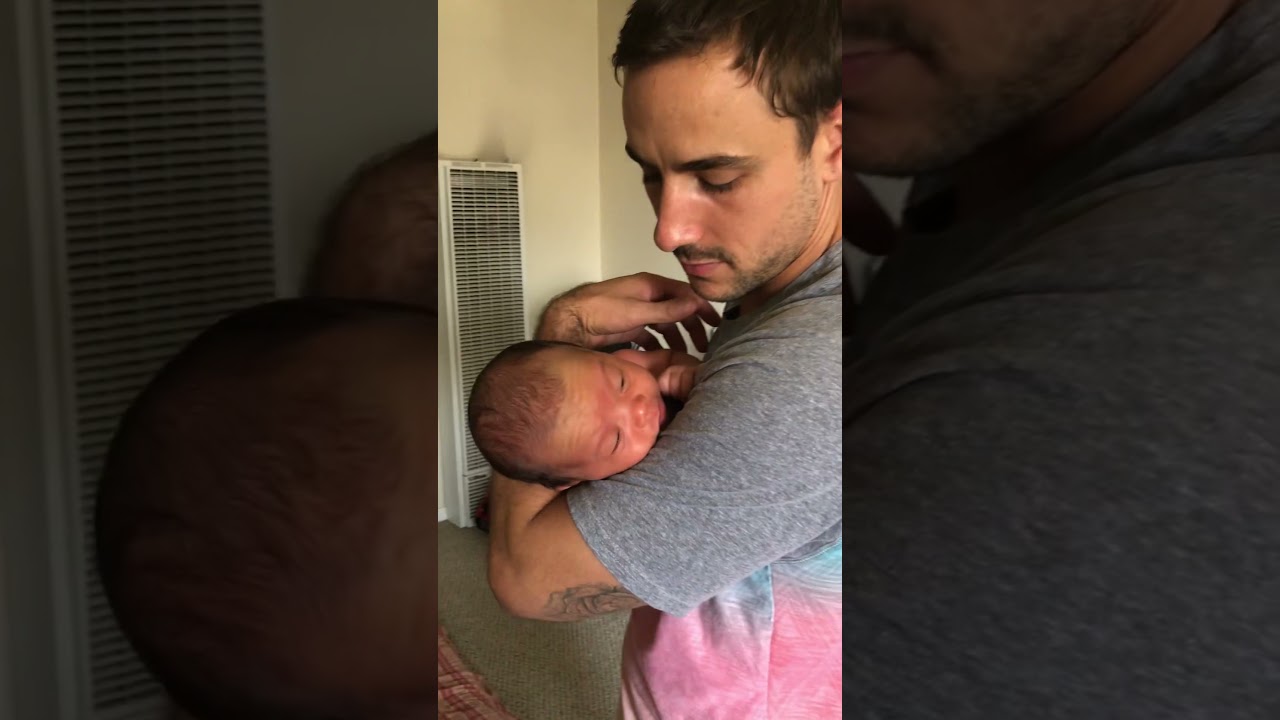 DADDY SOOTHING OUR NEWBORN SON WITH CALMING OM VIBRATIONS!