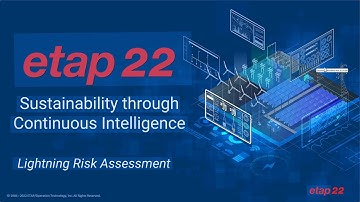 How to assess the risk of lightning strike & possible damage with in ETAP 22