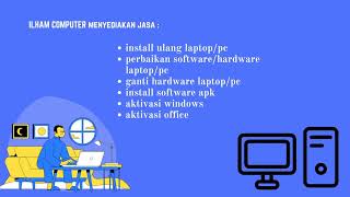 Vidio promosi jasa perbaikan komputer/laptop