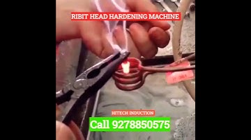 Ribit Head Hardening Machine|Induction Hardening|#inductionheatingmachine #youtubeshorts #video