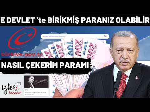 E DEVLET'te BİRİKMİŞ PARAMIZI NASIL HESABA AKTARIRIZ.