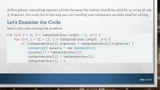 Fixing Array Index Out Of Bounds Errors in C#  Sorting Logic
