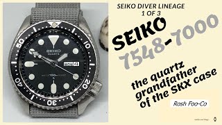 Seiko 7548-7000 classic quartz diver - YouTube