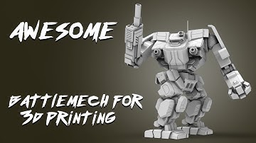 BattleMech Awesome 3D Model | Assembly by Gambody