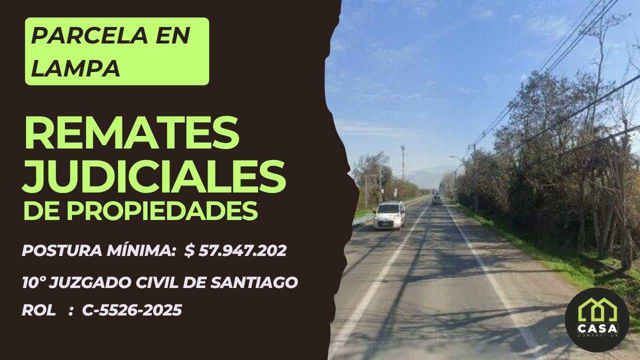 🏡 Remate Judicial en Lampa desde $57.947.202