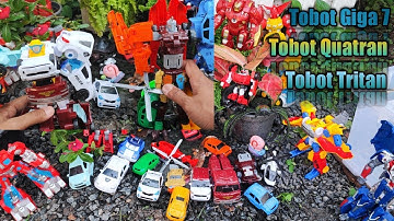 Tobot Giga 7, Tobot Quatran, Tobot Tritan Robot Collection Toys back to nature