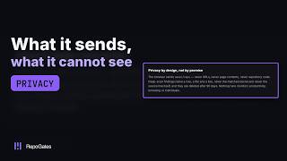 What a security extension sends, and what it can't see