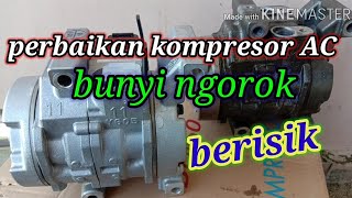 suara kasar/Berisik pada kompresor AC AVANZA//BEARING PULLY