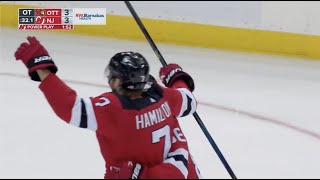 Nico Hischier OT Goal vs Ottawa 11/10/2022