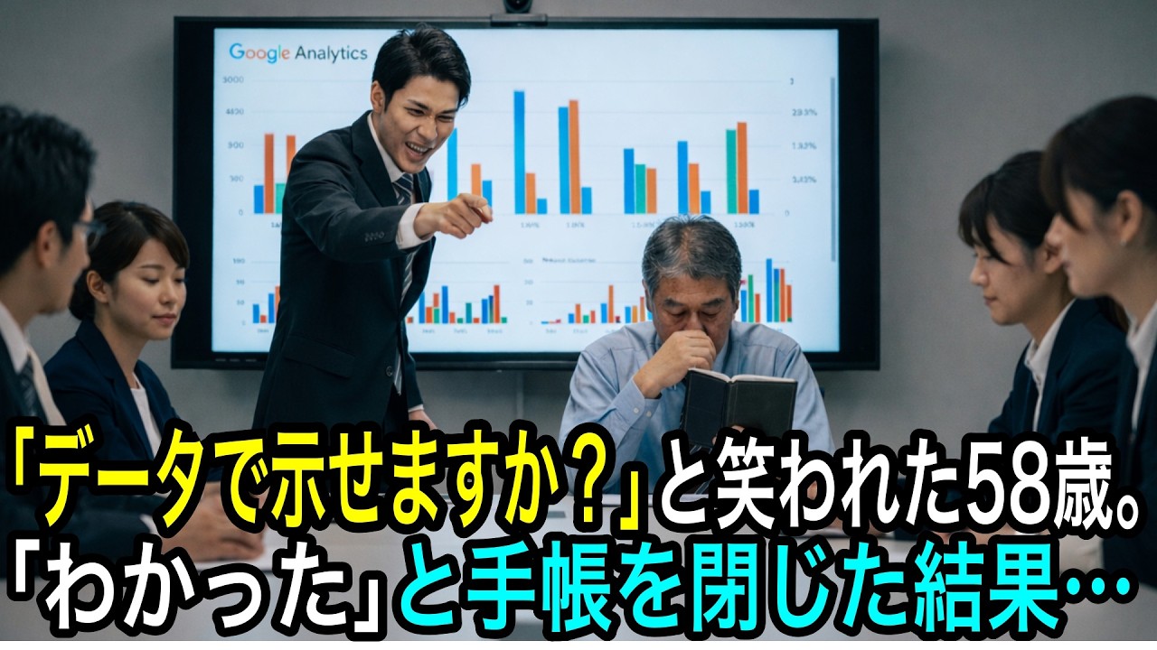 「データで示せますか？」と笑われた58歳。「わかった」と手帳を閉じた結果…