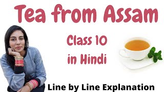 Tea from Assam Class 10 in Hindi | Line by Line Explanation | Hindi Explanation