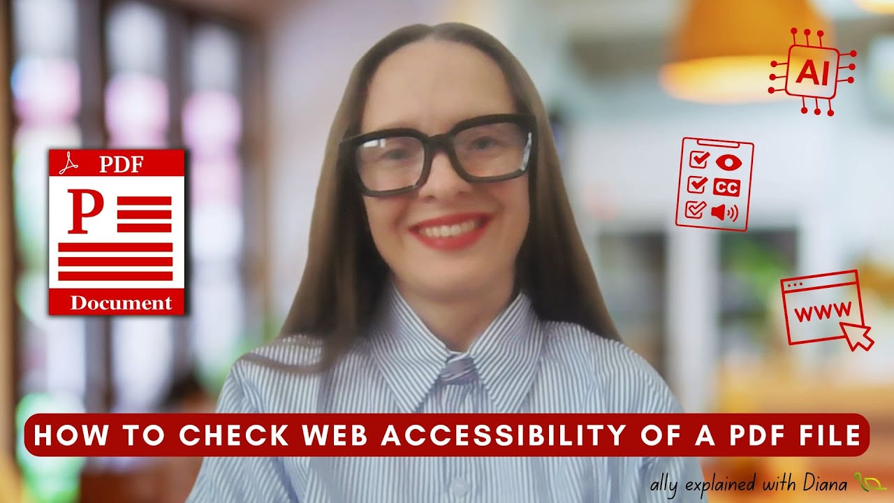 How to check web accessibility of a PDF file - YouTube