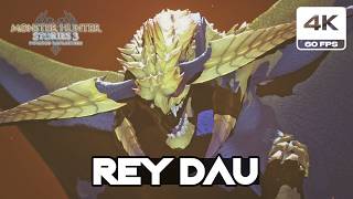 Monster Hunter Stories 3 Twisted Reflection - Rey Dau Boss Fight & Cutscene (4K 60FPS)