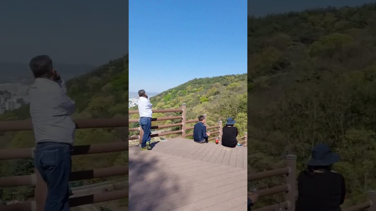 금오산 고갯길 전망대