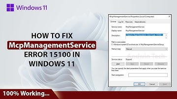 How to Fix Mcp Management Service Error 15100 | Quick Fix Error 15100 | Windows 10 and 11