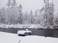 Красоты зимней реки Хор. Ночлег в теплой, уютной палатки УП-5