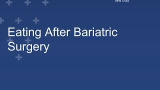 Eating After Bariatric Surgery