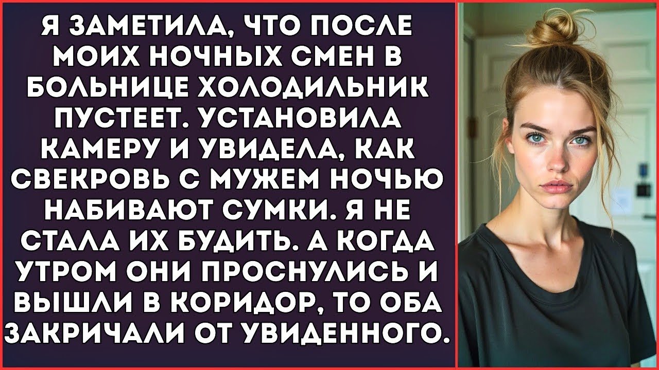 Свекровь тайком выносила продукты из моего холодильника, пока я спала после ночной смены.