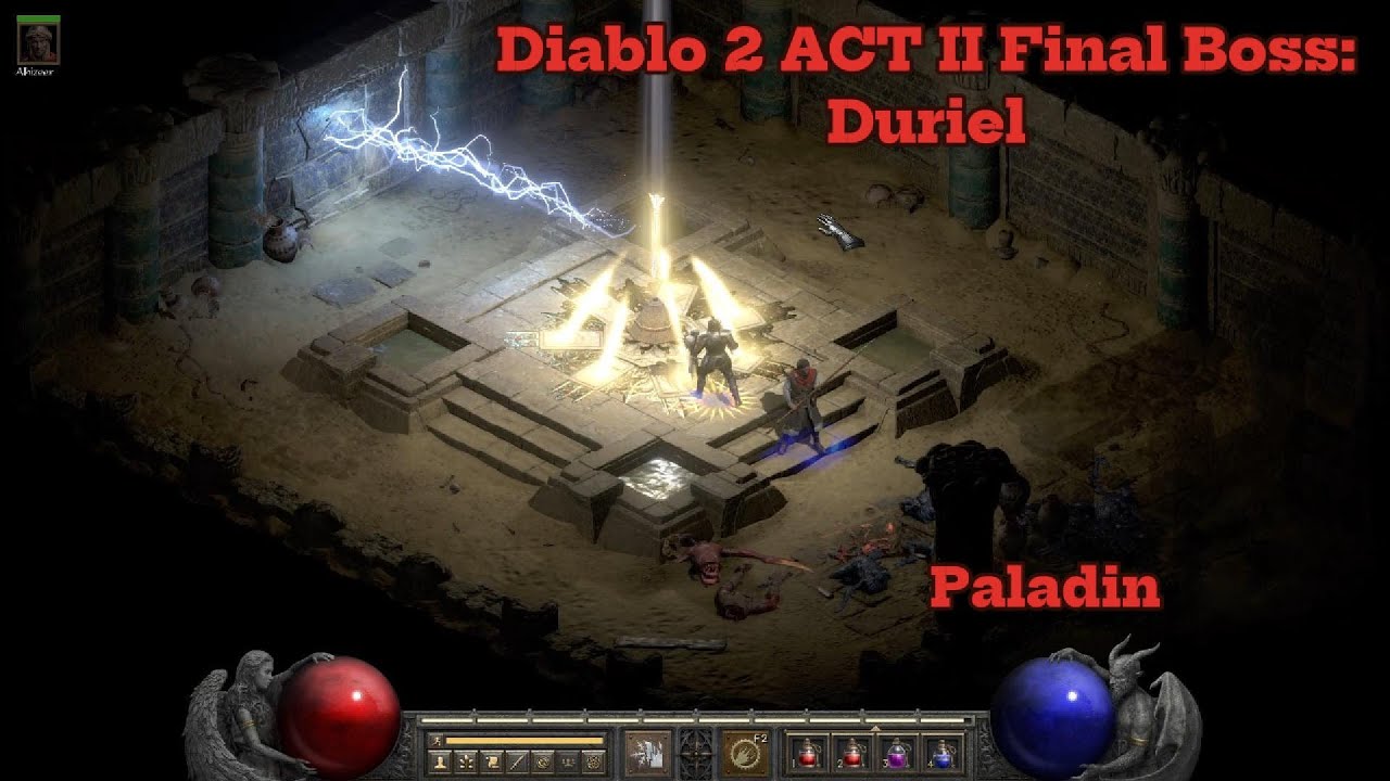 Diablo 2 ACT II Final Boss: Duriel Paladin